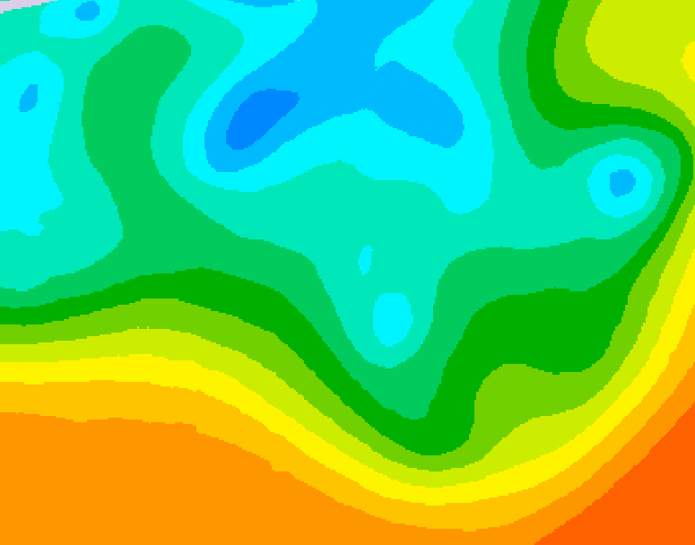 GDPS 500 millibar geopotential height 240 hour forecast chart for Canada based on 2026/05/03 0000Z data