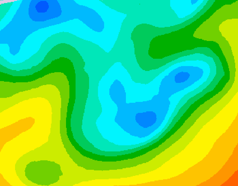 GDPS 500 millibar geopotential height 054 hour forecast chart for Canada based on 2026/05/03 1200Z data