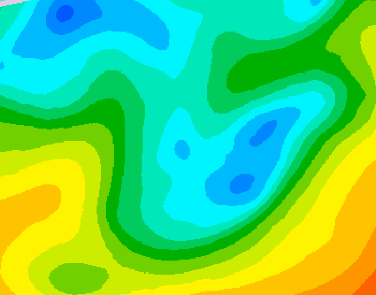 GDPS 500 millibar geopotential height 060 hour forecast chart for Canada based on 2026/05/03 1200Z data