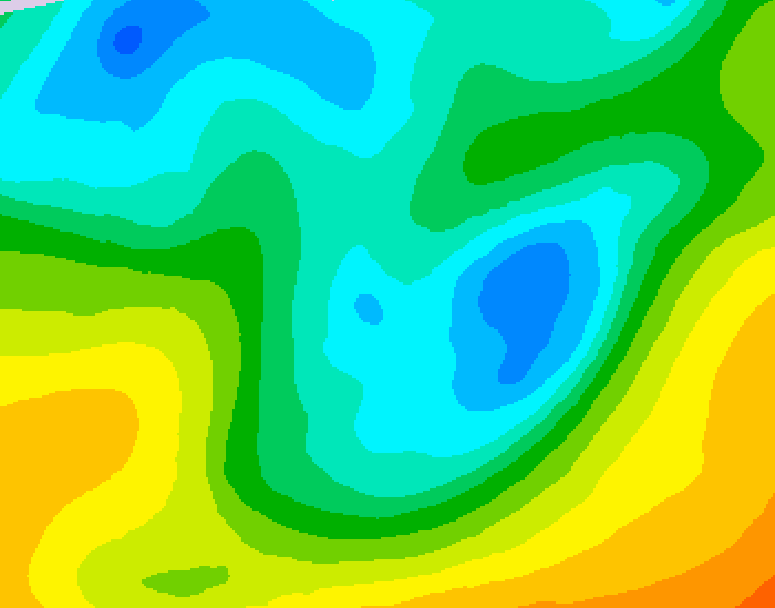 GDPS 500 millibar geopotential height 066 hour forecast chart for Canada based on 2026/05/03 1200Z data