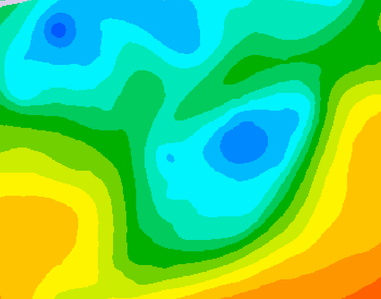 GDPS 500 millibar geopotential height 078 hour forecast chart for Canada based on 2026/05/03 1200Z data