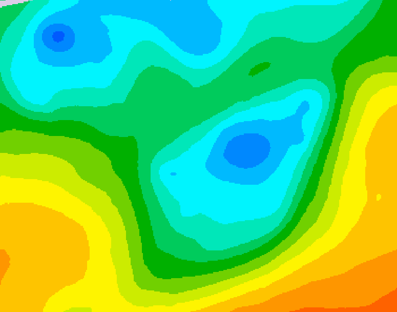 GDPS 500 millibar geopotential height 084 hour forecast chart for Canada based on 2026/05/03 1200Z data