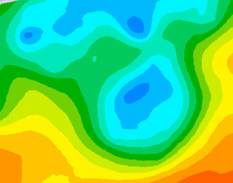 GDPS 500 millibar geopotential height 108 hour forecast chart for Canada based on 2026/05/03 1200Z data