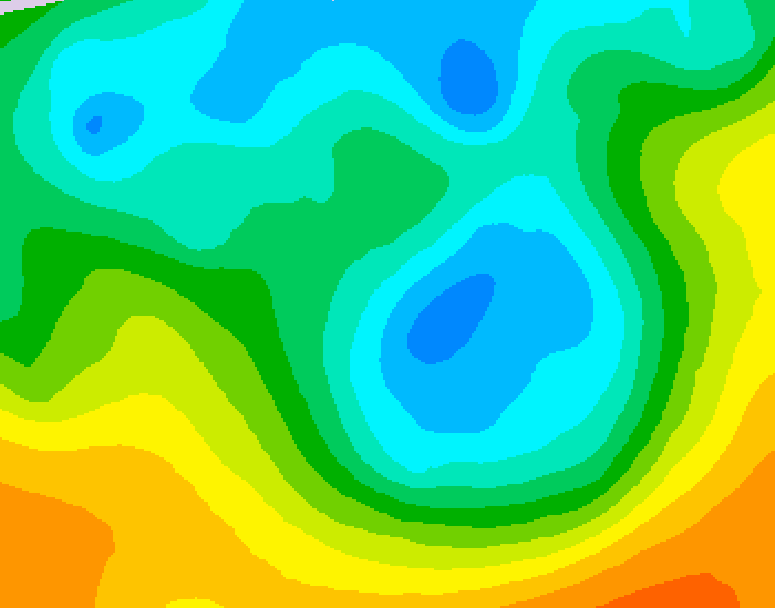 GDPS 500 millibar geopotential height 114 hour forecast chart for Canada based on 2026/05/03 1200Z data