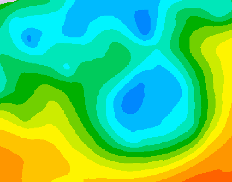 GDPS 500 millibar geopotential height 120 hour forecast chart for Canada based on 2026/05/03 1200Z data