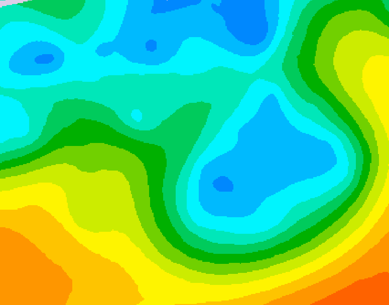 GDPS 500 millibar geopotential height 138 hour forecast chart for Canada based on 2026/05/03 1200Z data