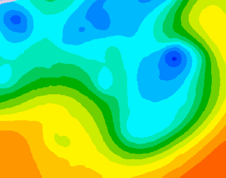 GDPS 500 millibar geopotential height 162 hour forecast chart for Canada based on 2026/05/03 1200Z data