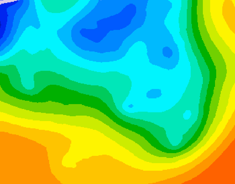 GDPS 500 millibar geopotential height 186 hour forecast chart for Canada based on 2026/05/03 1200Z data