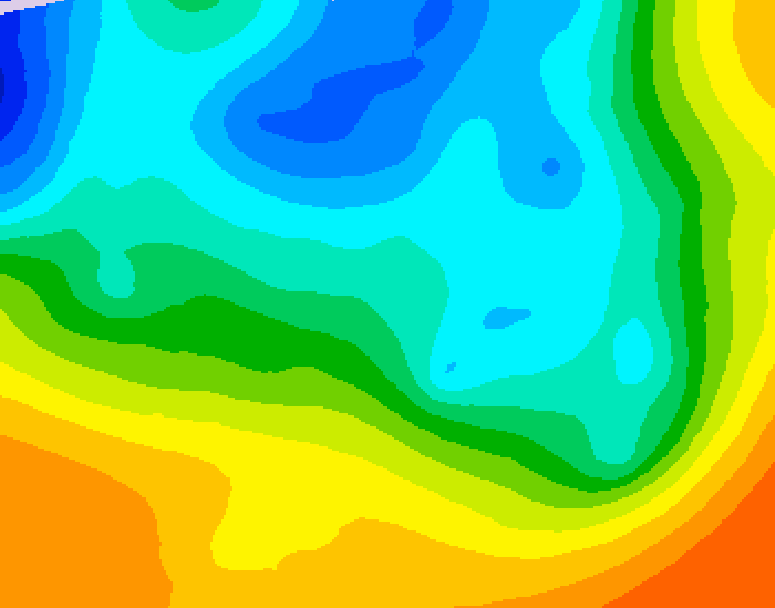GDPS 500 millibar geopotential height 192 hour forecast chart for Canada based on 2026/05/03 1200Z data