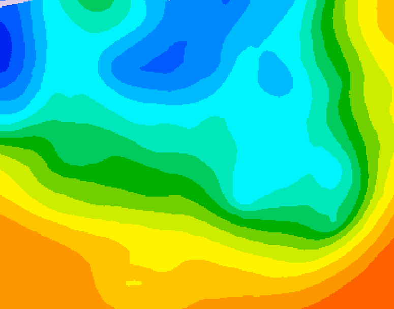 GDPS 500 millibar geopotential height 198 hour forecast chart for Canada based on 2026/05/03 1200Z data