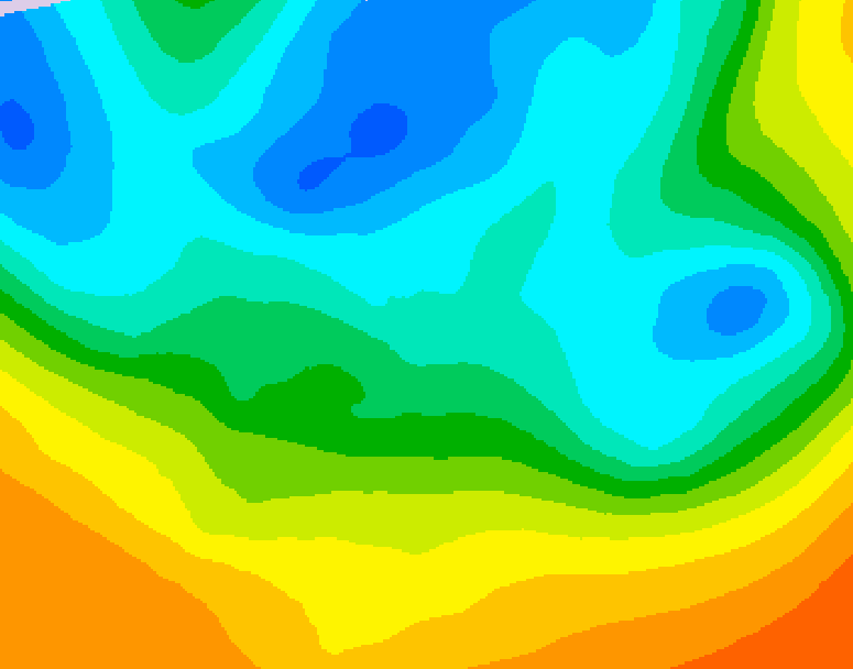 GDPS 500 millibar geopotential height 216 hour forecast chart for Canada based on 2026/05/03 1200Z data