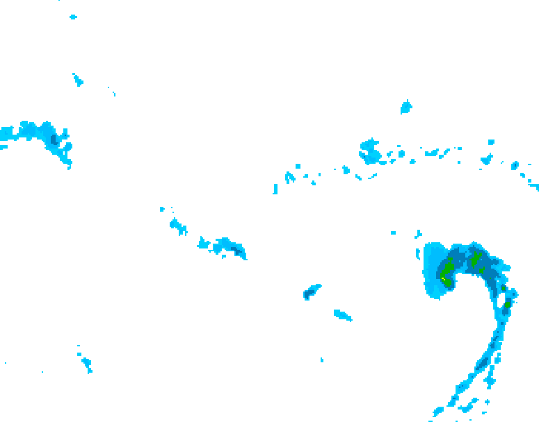 GDPS precipitation 018 hour forecast chart for Canada based on 2026/05/03 0000Z data