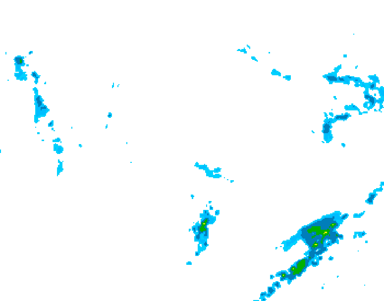 GDPS precipitation 222 hour forecast chart for Canada based on 2026/05/03 0000Z data