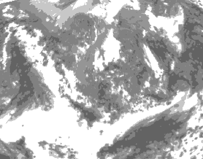 GDPS total cloud 210 hour forecast chart for Canada based on 2026/05/03 0000Z data