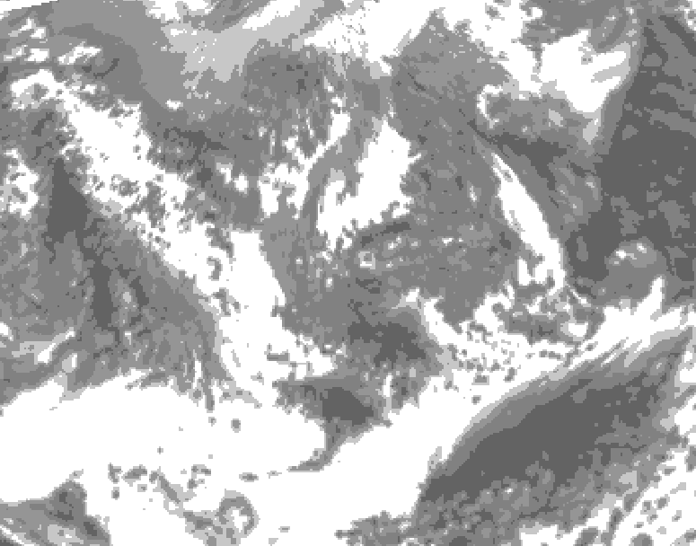 GDPS total cloud 216 hour forecast chart for Canada based on 2026/05/03 0000Z data