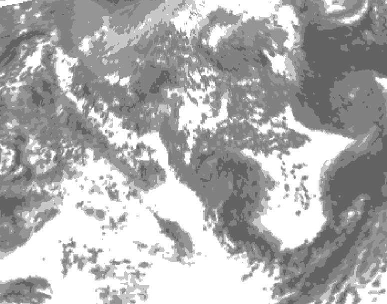GDPS total cloud 240 hour forecast chart for Canada based on 2026/05/03 0000Z data
