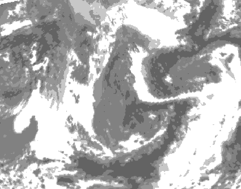 GDPS total cloud 054 hour forecast chart for Canada based on 2026/05/03 1200Z data