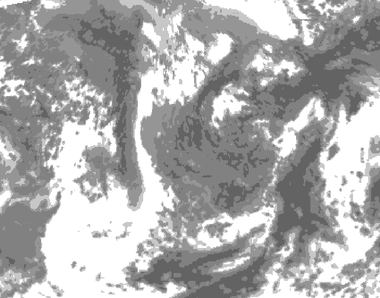 GDPS total cloud 084 hour forecast chart for Canada based on 2026/05/03 1200Z data