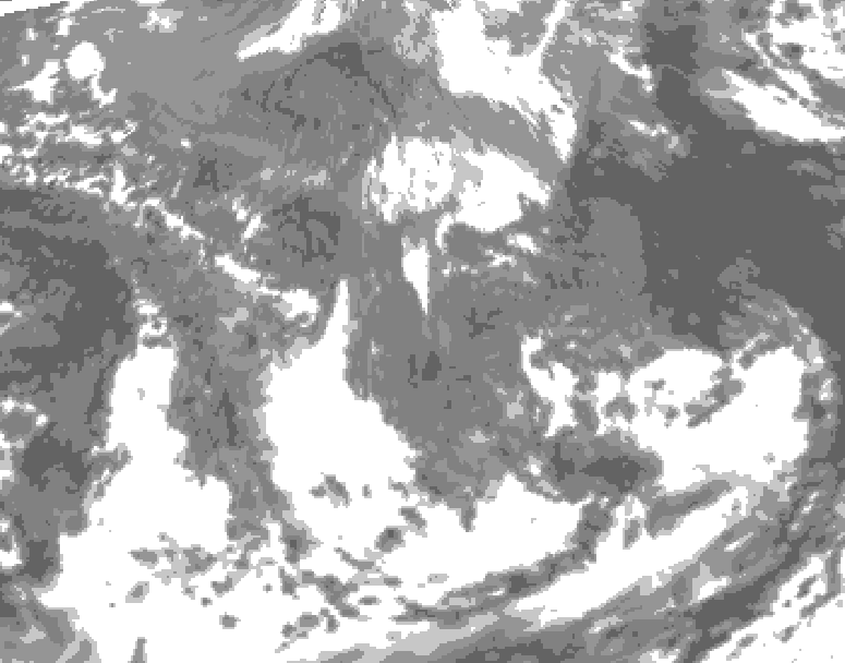 GDPS total cloud 138 hour forecast chart for Canada based on 2026/05/03 1200Z data