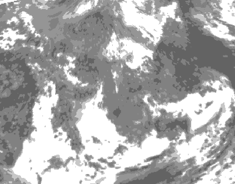 GDPS total cloud 144 hour forecast chart for Canada based on 2026/05/03 1200Z data