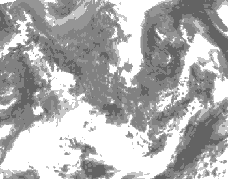 GDPS total cloud 174 hour forecast chart for Canada based on 2026/05/03 1200Z data