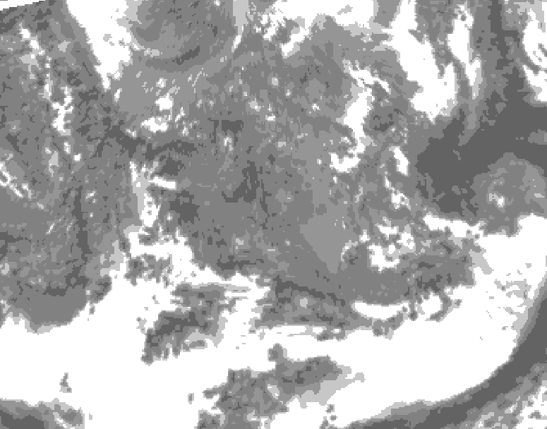 GDPS total cloud 216 hour forecast chart for Canada based on 2026/05/03 1200Z data