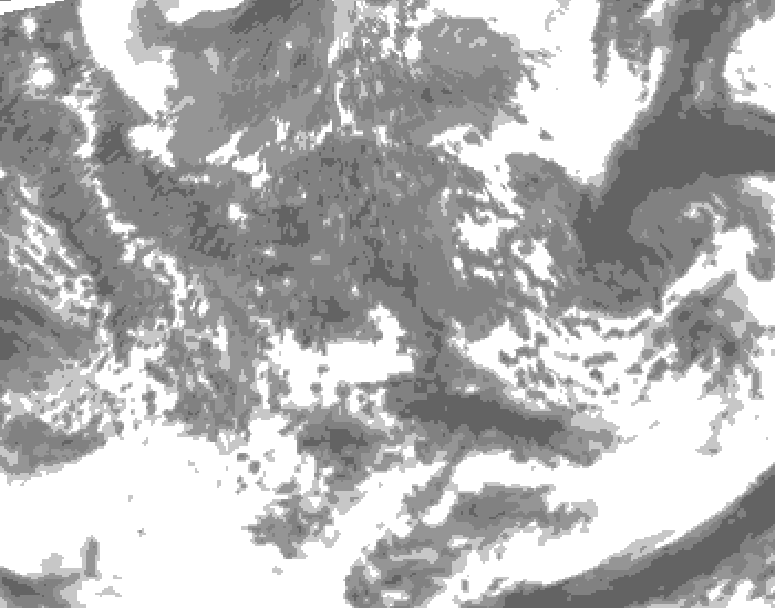 GDPS total cloud 228 hour forecast chart for Canada based on 2026/05/03 1200Z data