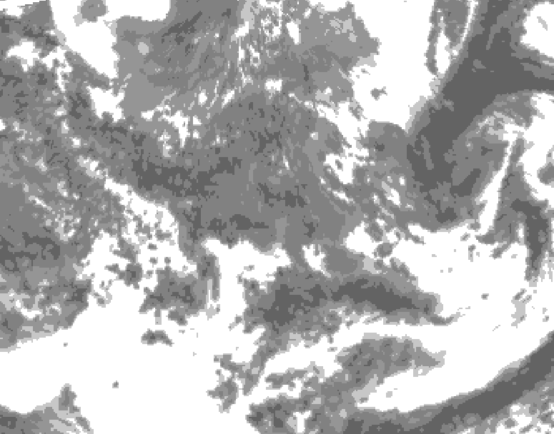 GDPS total cloud 234 hour forecast chart for Canada based on 2026/05/03 1200Z data
