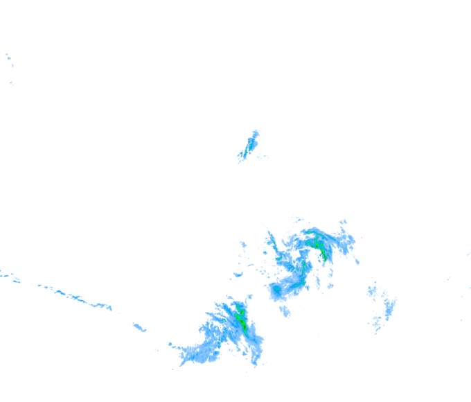 Weather radar data valid at 2026/05/03 13:36 UTC