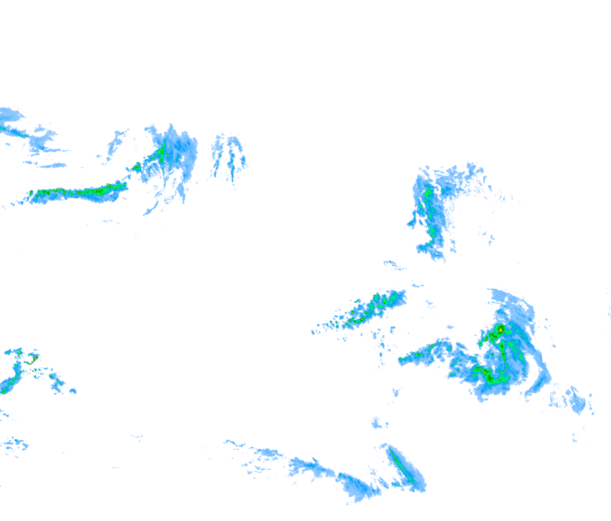 Weather radar data valid at 2026/05/03 20:36 UTC
