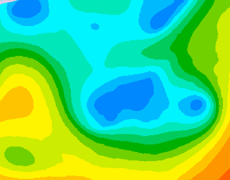 GDPS 500 millibar geopotential height 006 hour forecast chart for Canada based on 2026/05/04 0000Z data