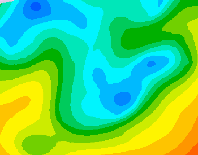 GDPS 500 millibar geopotential height 042 hour forecast chart for Canada based on 2026/05/04 0000Z data