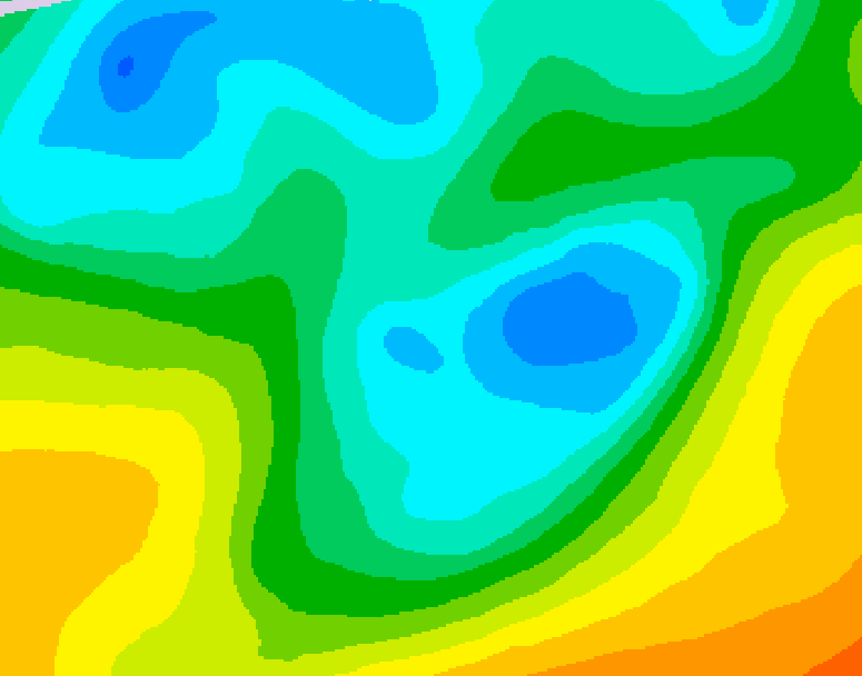 GDPS 500 millibar geopotential height 060 hour forecast chart for Canada based on 2026/05/04 0000Z data