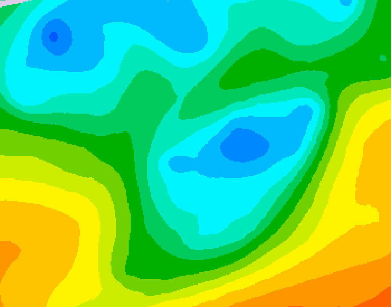 GDPS 500 millibar geopotential height 066 hour forecast chart for Canada based on 2026/05/04 0000Z data