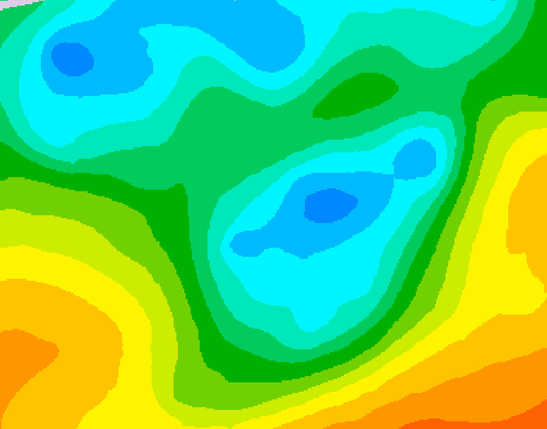GDPS 500 millibar geopotential height 072 hour forecast chart for Canada based on 2026/05/04 0000Z data