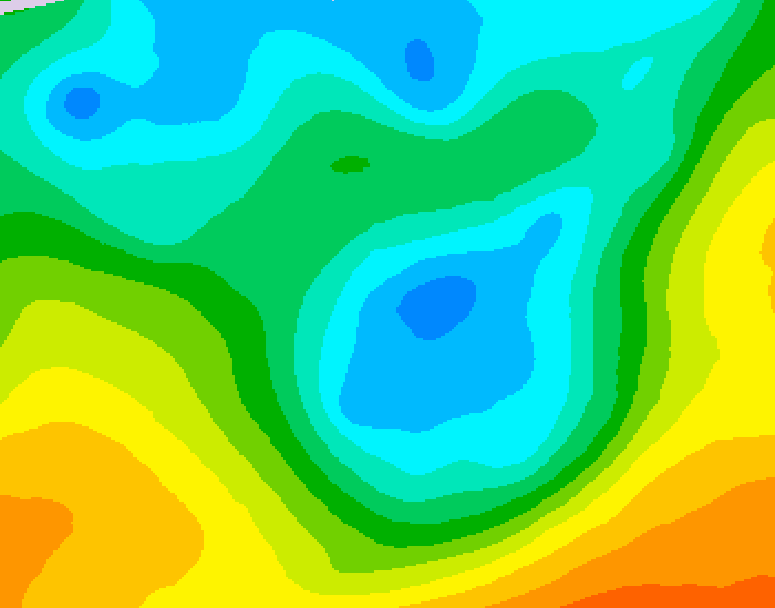 GDPS 500 millibar geopotential height 084 hour forecast chart for Canada based on 2026/05/04 0000Z data