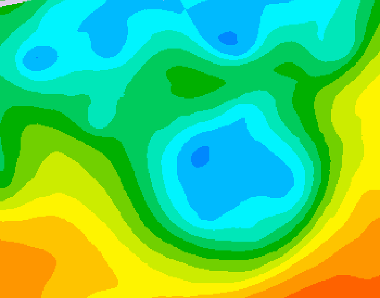 GDPS 500 millibar geopotential height 096 hour forecast chart for Canada based on 2026/05/04 0000Z data