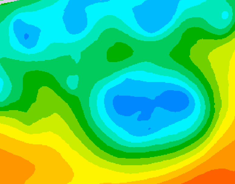 GDPS 500 millibar geopotential height 108 hour forecast chart for Canada based on 2026/05/04 0000Z data