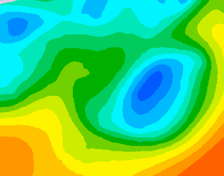 GDPS 500 millibar geopotential height 144 hour forecast chart for Canada based on 2026/05/04 0000Z data