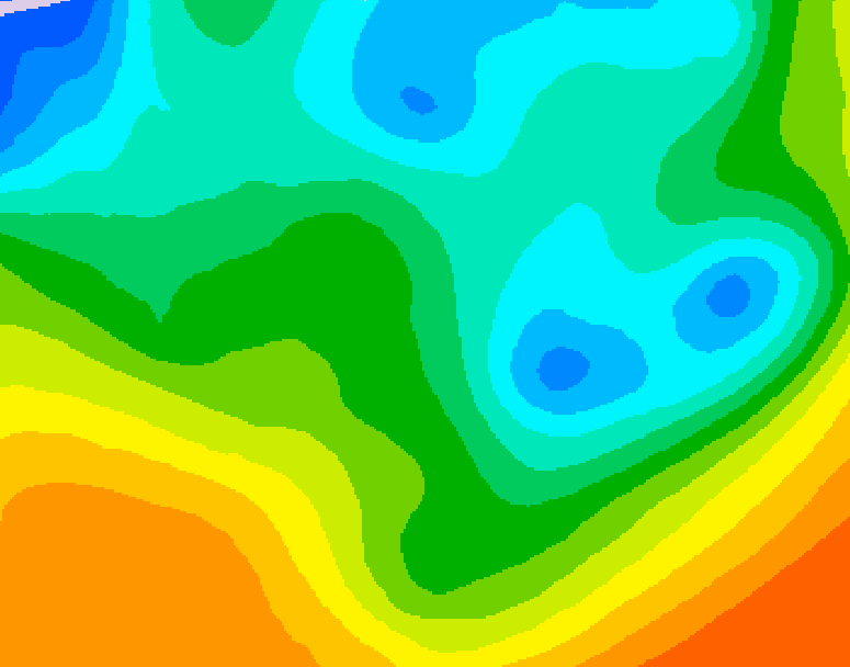 GDPS 500 millibar geopotential height 180 hour forecast chart for Canada based on 2026/05/04 0000Z data