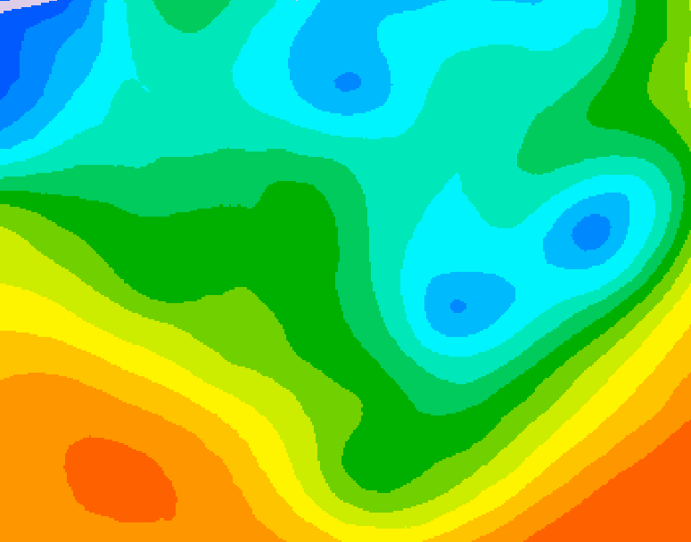GDPS 500 millibar geopotential height 186 hour forecast chart for Canada based on 2026/05/04 0000Z data