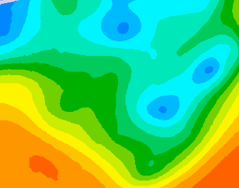 GDPS 500 millibar geopotential height 198 hour forecast chart for Canada based on 2026/05/04 0000Z data