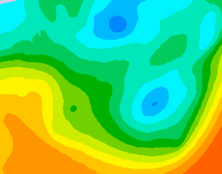 GDPS 500 millibar geopotential height 216 hour forecast chart for Canada based on 2026/05/04 0000Z data