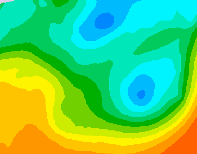 GDPS 500 millibar geopotential height 228 hour forecast chart for Canada based on 2026/05/04 0000Z data