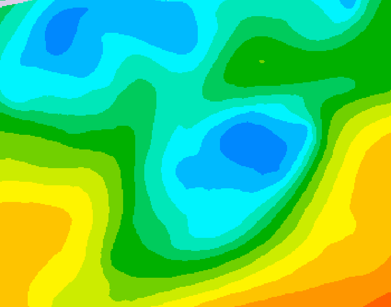 GDPS 500 millibar geopotential height 048 hour forecast chart for Canada based on 2026/05/04 1200Z data