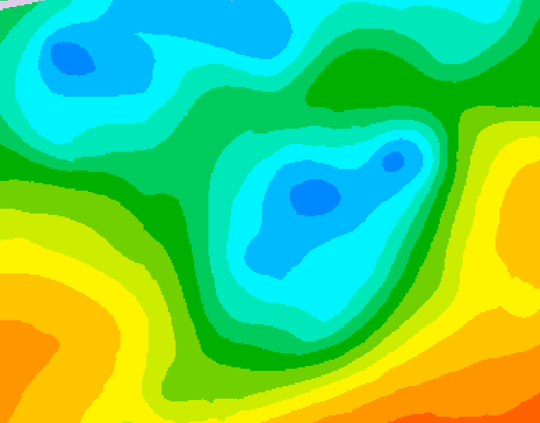 GDPS 500 millibar geopotential height 060 hour forecast chart for Canada based on 2026/05/04 1200Z data