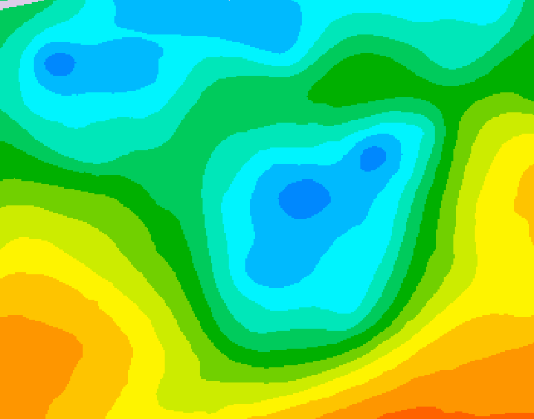 GDPS 500 millibar geopotential height 066 hour forecast chart for Canada based on 2026/05/04 1200Z data