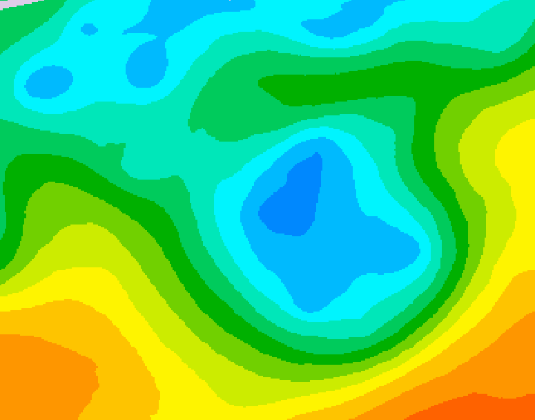 GDPS 500 millibar geopotential height 084 hour forecast chart for Canada based on 2026/05/04 1200Z data