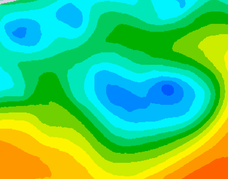 GDPS 500 millibar geopotential height 108 hour forecast chart for Canada based on 2026/05/04 1200Z data