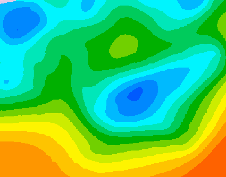GDPS 500 millibar geopotential height 138 hour forecast chart for Canada based on 2026/05/04 1200Z data
